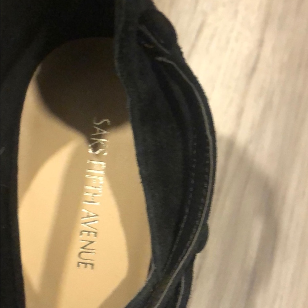 Black suede strappy heels - Picture 5 of 7